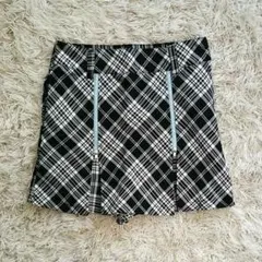 140【チェック柄キュロットスカート】
