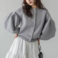 じ*♡様 AMELY 2wayパールニットカーディガン