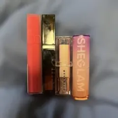 口紅&ティントセット（コーラル・ピンク・ローズピンク・ローズピンクブラウン）