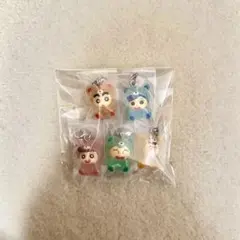 クレヨンしんちゃん めじるしアクセサリー みんなでくまパジャマ コンプリート