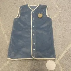 新品　ベビーキッズスリーパー　フリース クマ刺繍　80cm