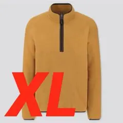 ユニクロ　フリース　ハーフジップ　　プルオーバー　イエロー　XL