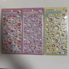 ボンボンドロップシール　キティ赤　ピンク　ポムポムプリン　セット　正規品