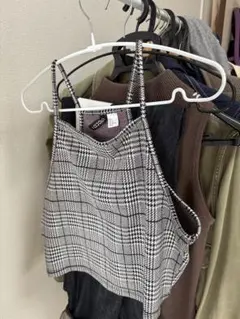H&M DIVIDED チェック柄 キャミソール Mのサムネイル
