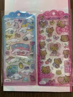 シナモロール＆日焼けキティ　ドロップジェリーシール♡