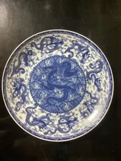 骨董 古伊万里 染付微塵大皿 - メルカリ