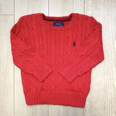 POLO Ralph Lauren ラルフローレン セーター　レッド 100cm
