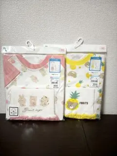 ベビーパジャマ　腹巻き付き　西松屋　90cm クマ　うさぎ　ネコ　パイナップル