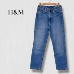..H&M デニムパンツ　ストレート ジーパン　ストレート　インディゴ　シンプル