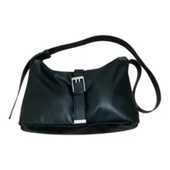 ZARA ショルダーバッグ 黒 フェイクレザー ワンショルダー 人気