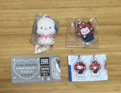 ふわわフロッキーマスコット ミャクミャクなりきり アクリルチャーム ポチャッコ