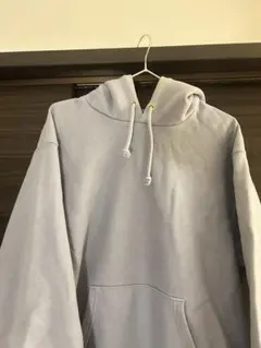 淡いブルー　フード付きトレーナー　スウェット
