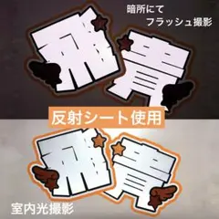 ACEes 浮所飛貴 反射シート うちわ文字 文字パネル 2連