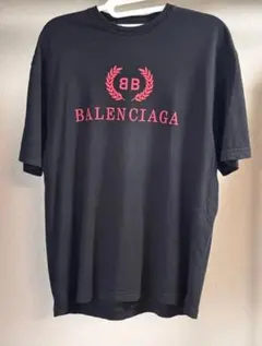 BALENCIAGA ロゴ Tシャツ ブラック　刺繍　archive