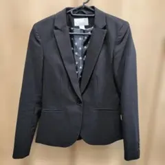 H&M 黒 ブレザー 上着 EUR 36 予備ボタン付き