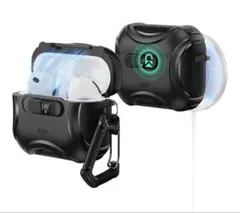 ESR イヤホンケース カラビナ付き ブラック AirPodsPro3 専用のサムネイル