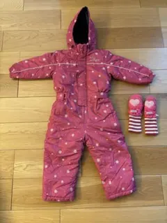 Neige poudreuse スキーウェア(子ども用)と手袋セット