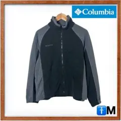 美品　コロンビア フリースジャケット M 黒×グレー インターチェンジ ゆるだぼ