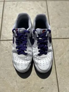 Nike Air Force 1 ホワイト/パープル 26.5cm