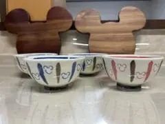 東京ディズニーリゾートDisney ミッキーミニー 飯碗 4個セット