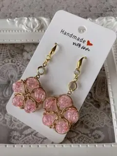 ハンドメイドピアス　No.31