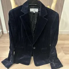 22 OCTOBRE ネイビー ストライプ ブレザー 36