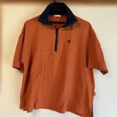 Java ハーフジップTシャツ オレンジ