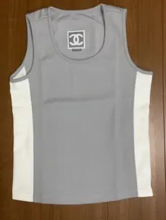 CHANEL タンクトップ グレー×ホワイトのサムネイル