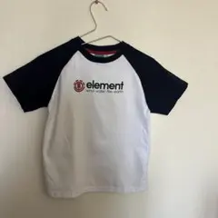 Element ラグランTシャツ 140cm ホワイト ネイビーのサムネイル