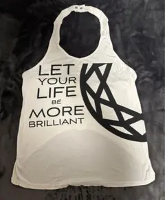 ★【 feelcycle】トップス ホルターネック 白　FEELCYCLE