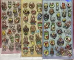 中華の動物シリーズ ウォーターシール 3Dシール 立体シール 硬いシール