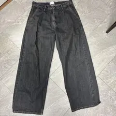 supernova. ダークグレー ワイドレッグデニム