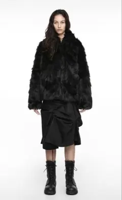 NACHE REVERSIBLE HOODIE FAUX FUR JACKET