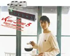 ワイヤレスチャイム　コードレスチャイム　【5席セットブラウン】