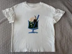 GU ジーユー クリームソーダ スパンコール Tシャツ 120cm