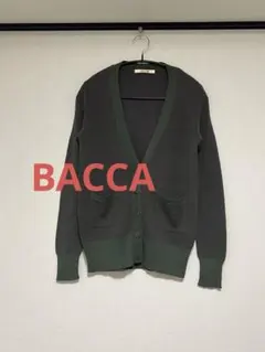 カーディガン 長袖 ダークグリーン