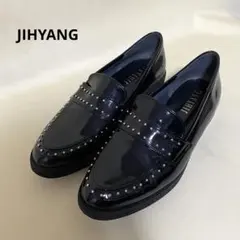 JIHYANGブラックローファー 24.5cm - メルカリ