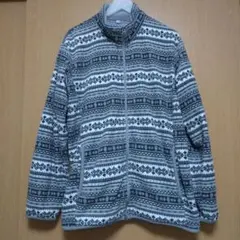 ユニクロ ノルディック柄フリースジャケットXL