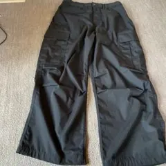 GUスーパーワイドカーゴパンツ ブラックXL