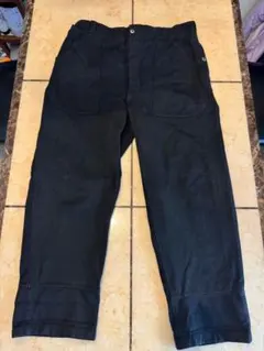 スイス軍50年代前期型ヴィンテージデニムワークパンツ後染ブラックW100/L76