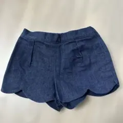 jacadi デニム風スカラップショートパンツ 18M