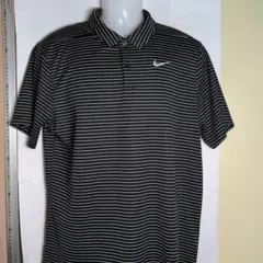 未使用近　NIKE　ナイキ　半袖スポーツシャツ　メンズ　L 黒　ポリ