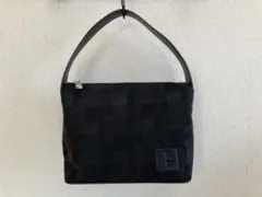 バリー（BALLY）ミニハンドバッグ ブラック キャンバス&本革（持ち手）