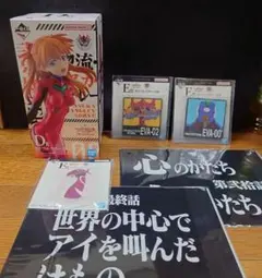 エヴァンゲリオン 一番くじ 6点セット D賞 アスカフィギュア E賞 F賞 G賞