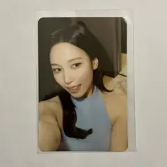 twice ミナ　tfit サイン入りタレントカード 水色