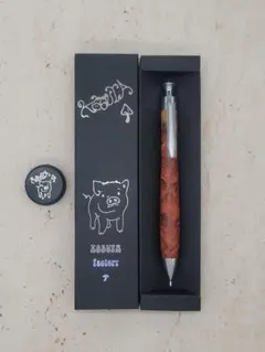 新品　こぶた工房　極上+花梨瘤　赤青白　トリコロール瘤　シャープペンシル0.5 新品 こぶた工房 極上花梨瘤 赤白青 トリコロール瘤 シャープペンシル