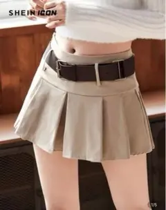 ベージュ ミニスカート