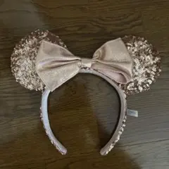 ミニーマウス風カチューシャ ローズゴールド