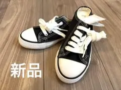 新品 キャンバス スニーカー 20cm 黒