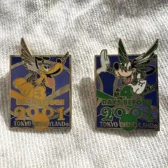 非売品 3DAYS BEFORE 2001ディズニー プルート グーフィ ピンズ